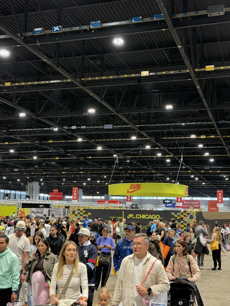 Crowds inside the Expo.