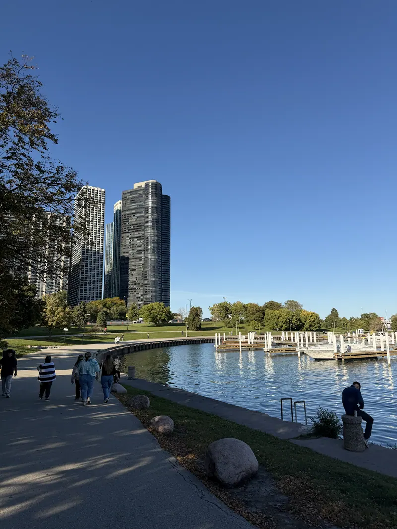 The lakefront photographed two days before the race.