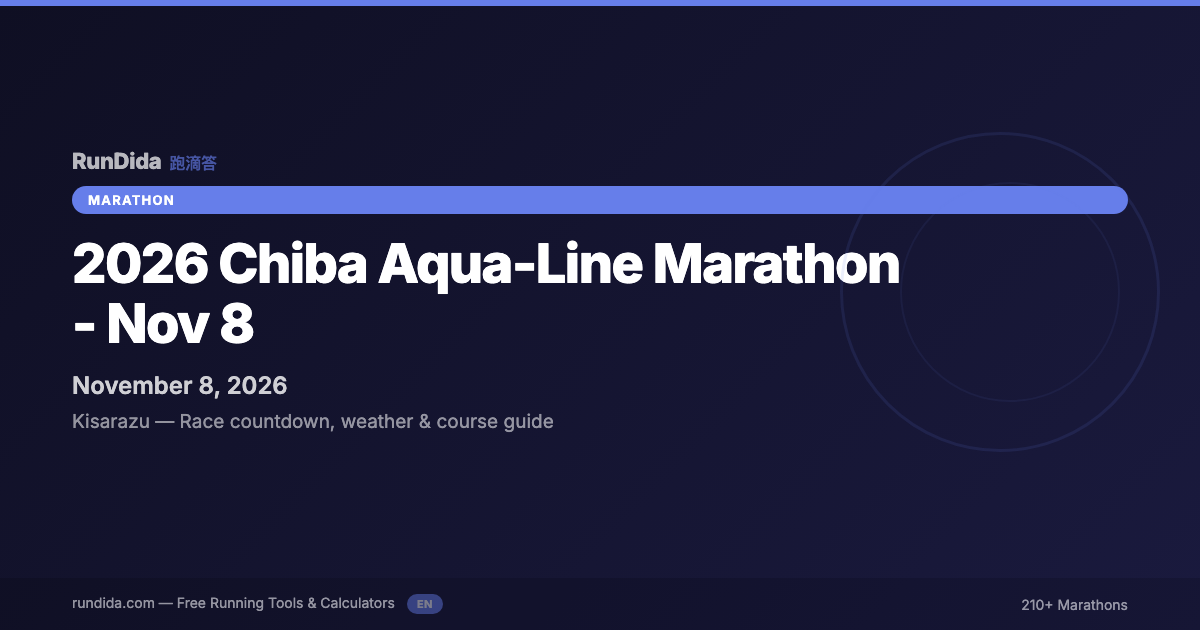 Chiba Aqua-Line Marathon 2026: Run on the Sea | RunDida